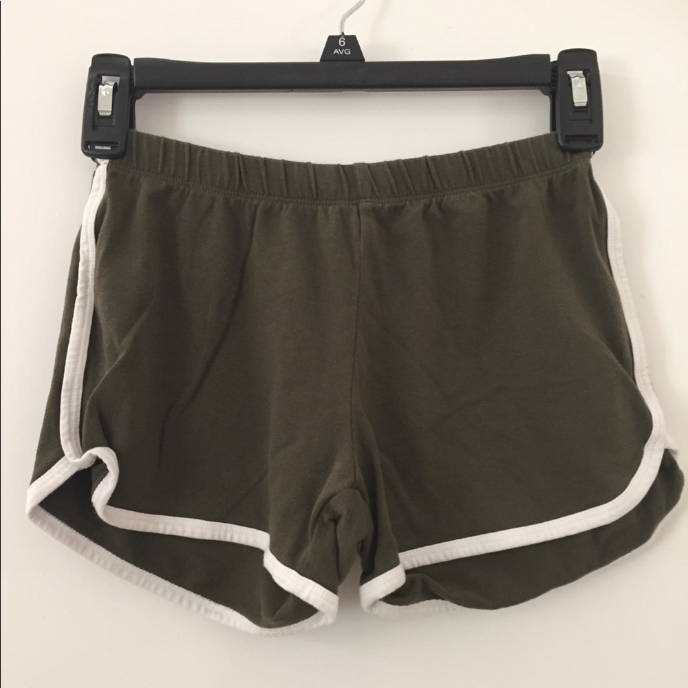 Olive green shorts